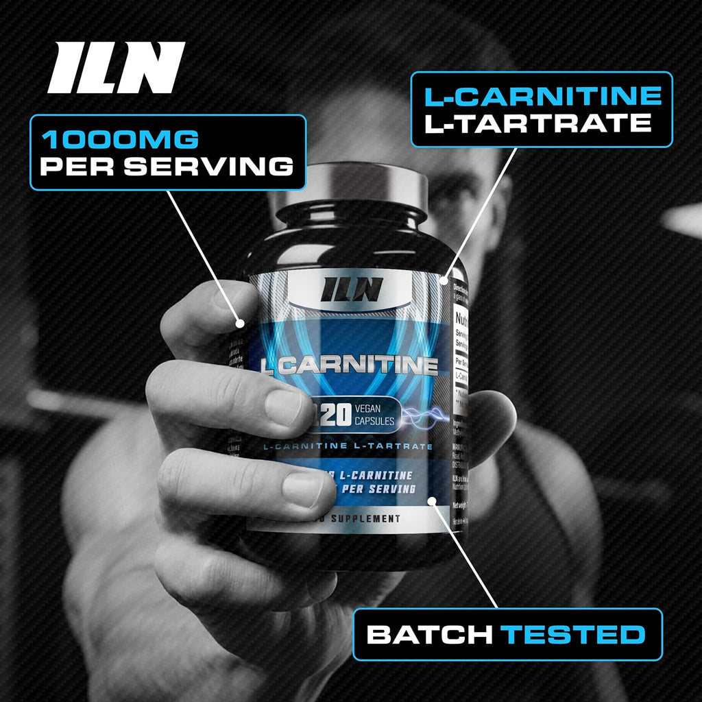 L Carnitine Capsules – 1000Mg L-Carnitine Tartrate per Serving for Men and Women – Vegan Friendly – 120 Capsules (2 Month Supply)