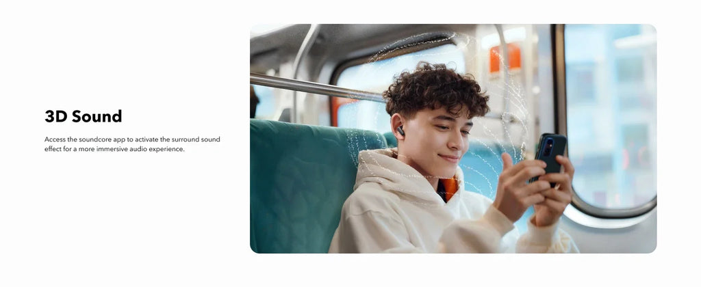 Soundcore P30I by Anker Noise Cancelling Earbuds, Strong and Smart Noise Cancelling, Powerful Bass, 45H Playtime, Bluetooth 5.4