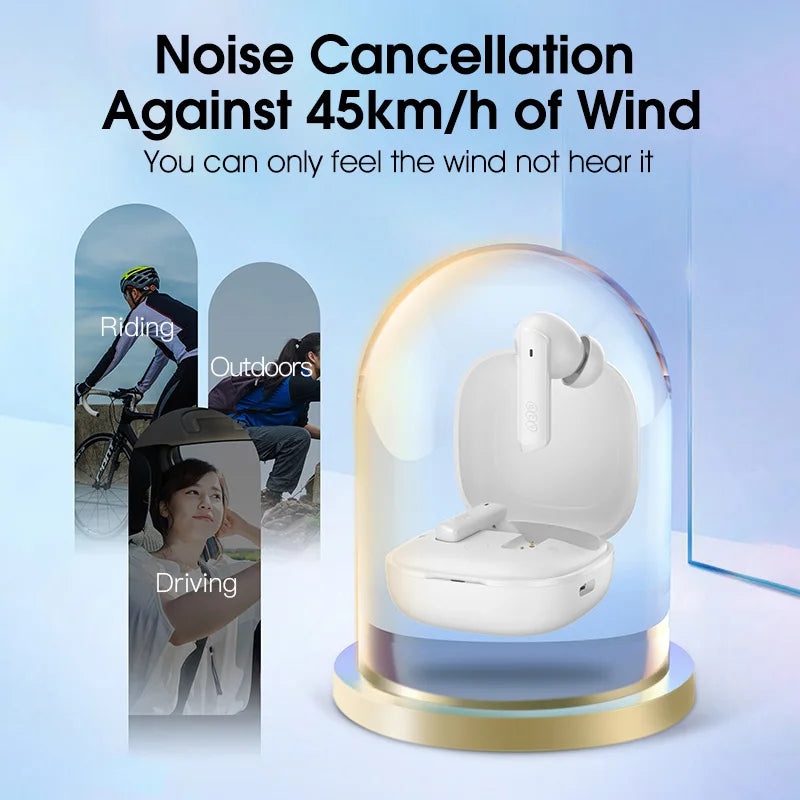 QCY HT05 Melobuds ANC Wireless Earbuds 40Db Multi-Mode ANC 6 Mics Ai-Enhanced Calls Bluetooth 5.2 Earphones Transparency 30H