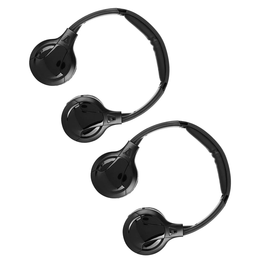 2 Channel Cordless Infrared IR Stereo Audio Headphone Earphone for Car Headrest DVD Cordless Headphone Infrared Headphone