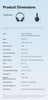 Baseus Wireless Headphones Bluetooth 6.0 HIFI Level Earphone 40Mm Driver Foldable over Ear Headsets 80H Playtime Spatial Audio
