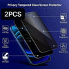 2PCS Privacy Tempered Glass for Iphone 13 14 15 16 17 Pro Max Screen Protectors