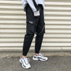 Ribbons Harem Joggers Men Cargo Pants Streetwear 2026 Hip Hop Casual Pockets Track Pants Male Harajuku Fashion Trousers