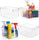 Clear Plastic Storage Bins, Pantry & Cabinet Organizer, 4 Pack