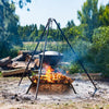 Outdoor Fireplace Grate Iron Fireplace Log Holder with 7 Steel Bars