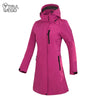 THE ARCTIC LIGHT Women'S Hiking Jacket Long Soft Shell Fleece Outdoor Windbreaker Camping Trekking Climbing Female Coats Winter
