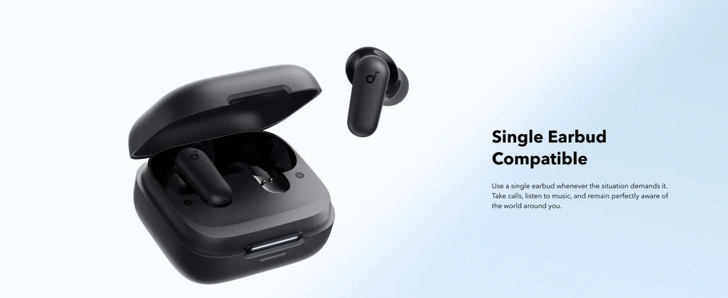 Soundcore P30I by Anker Noise Cancelling Earbuds, Strong and Smart Noise Cancelling, Powerful Bass, 45H Playtime, Bluetooth 5.4