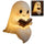 Cute LED Ghost Night Light Children'S Nightlight Gift Bedside Sleep Lamp Halloween Decorations Lovely Ghost Lamp Warm Light