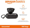 Dog Poo Bags with Dispenser and Leash Clip, Unscented, 300 Count (20 Packs of 15)