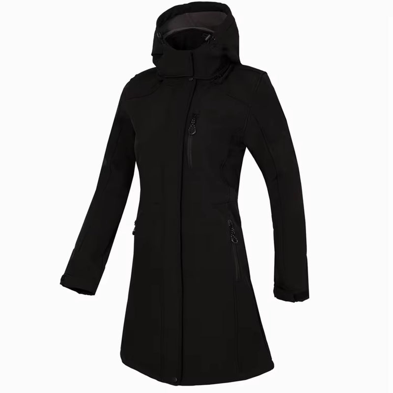 THE ARCTIC LIGHT Women'S Hiking Jacket Long Soft Shell Fleece Outdoor Windbreaker Camping Trekking Climbing Female Coats Winter