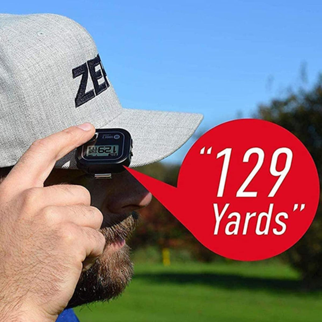 Golf Buddy Voice 2 SE Talking GPS Rangefinder, 20 Hours Battery Life Golf Distance Range Finder, Preloaded with 40,000 Worldwide Courses, Easy-To-Use Golf Navigation for Hat (Blue)