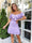 Lavender off shoulder dress with double ruffle neckline — GLOWSYOU petite summer dress