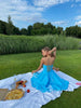 A-line circle skirt short bridal dress in white — GLOWSYOU wedding reception dress