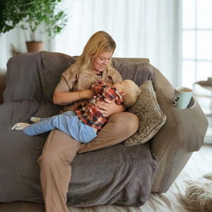 Mocha Cotton Breastfeeding Pyjamas | Nursing Loungewear Set | MilkyMoon