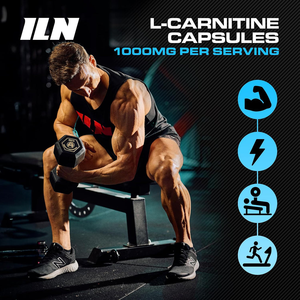 L Carnitine Capsules – 1000Mg L-Carnitine Tartrate per Serving for Men and Women – Vegan Friendly – 120 Capsules (2 Month Supply)