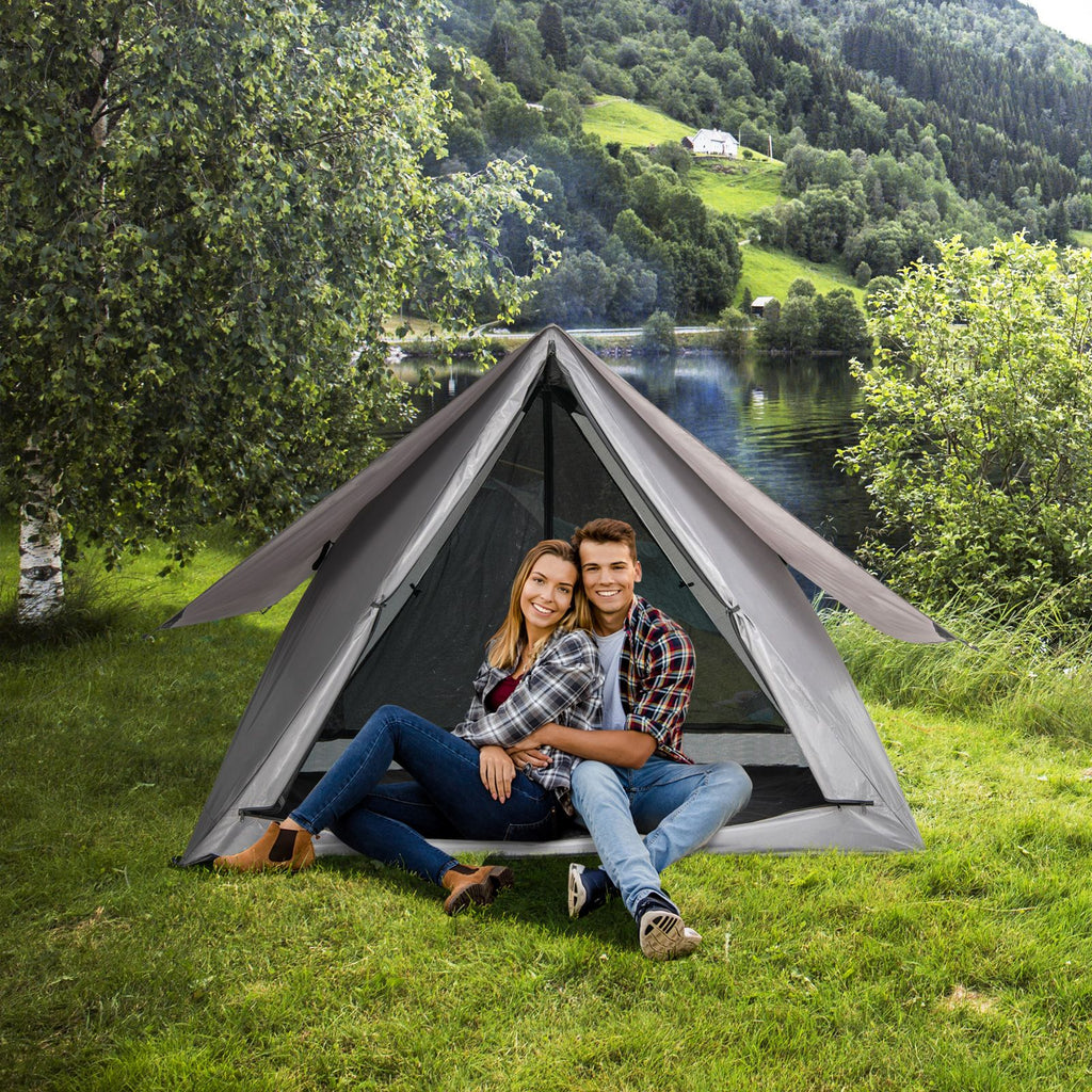 Pop-Up Camping Tent with Carry Bag and Rainfly for 2-3 People