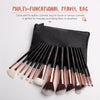Makeup Brushes 15Pcs Professional Makeup Brush Set with Travel Bag