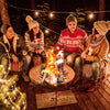 Outdoor Fireplace Grate Iron Fireplace Log Holder with 7 Steel Bars