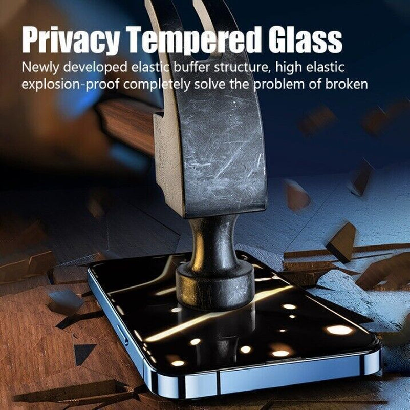 2PCS Privacy Tempered Glass for Iphone 13 14 15 16 17 Pro Max Screen Protectors
