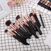 Makeup Brushes 15Pcs Professional Makeup Brush Set with Travel Bag