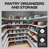 Clear Plastic Storage Bins, Pantry & Cabinet Organizer, 4 Pack