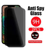 2PCS Privacy Tempered Glass for Iphone 13 14 15 16 17 Pro Max Screen Protectors