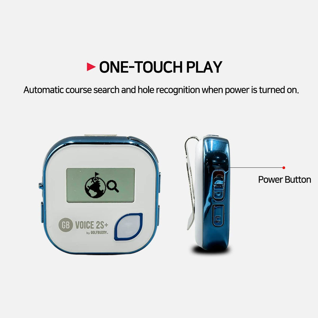 Golf Buddy Voice 2 SE Talking GPS Rangefinder, 20 Hours Battery Life Golf Distance Range Finder, Preloaded with 40,000 Worldwide Courses, Easy-To-Use Golf Navigation for Hat (Blue)